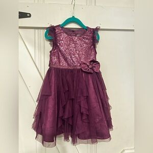 Jona Michelle Glittering Purple Sequin Dress